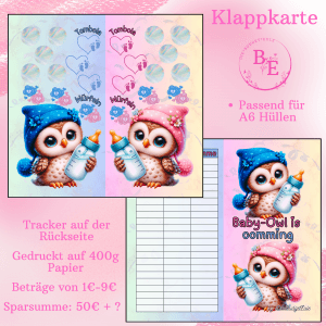 Baby-Owl is comming Klappkarte