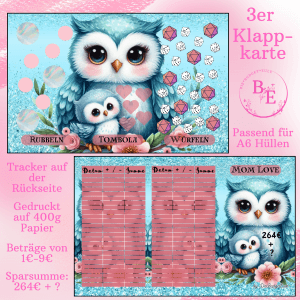 Mom Love 3er Klappkarte