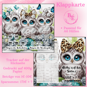 Nicky and her sisters Klappkarte