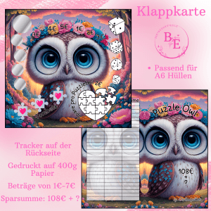 Puzzel Owl Klappkarte