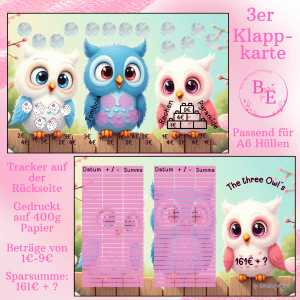 The three Owls 3er Klappkarte