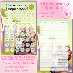 Sparplan Altersvorsorge