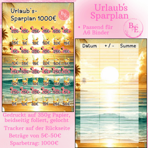 Sparplan Urlaub