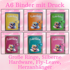 A6 Budget Binder mit Eulendruck